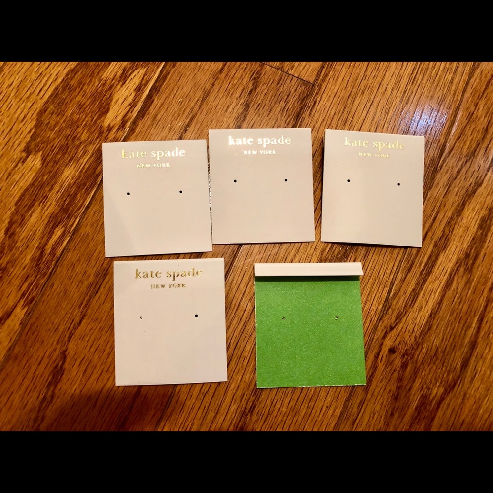 Kate Spade earring cards